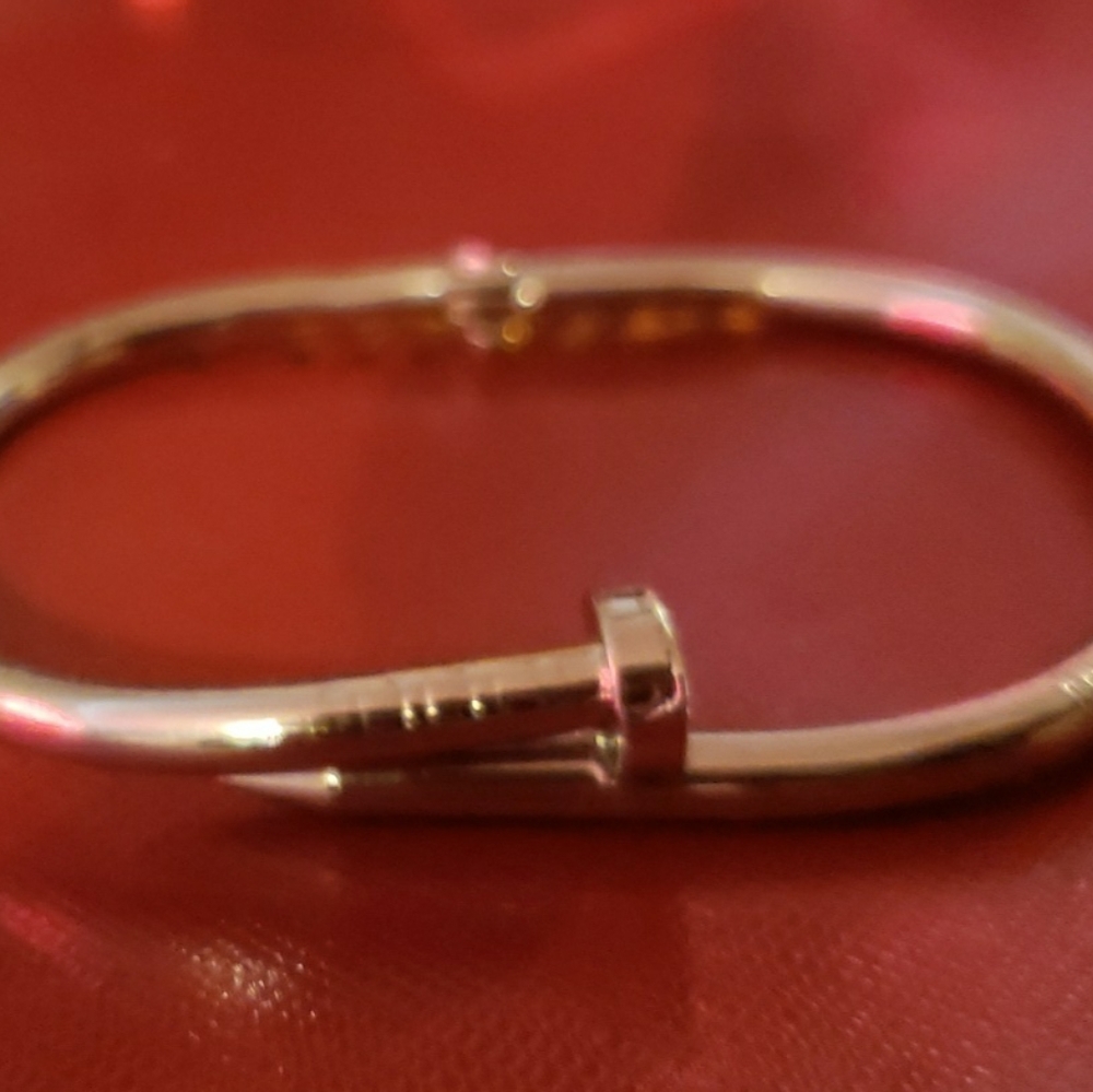 Silver Nail Bracelet